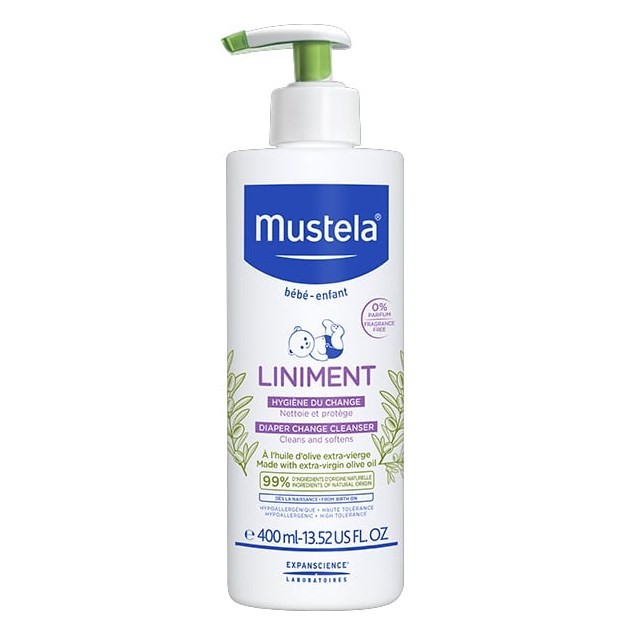 Mustela Liniment Diaper Change Cleanser 400ml (Γαλάκτωμα Καθαρισμού της Μηρογεννητικής Περιοχής)