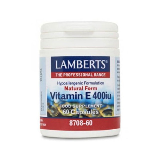 Lamberts Vitamin E 400iu Natural 60cap (Βιταμίνη E)