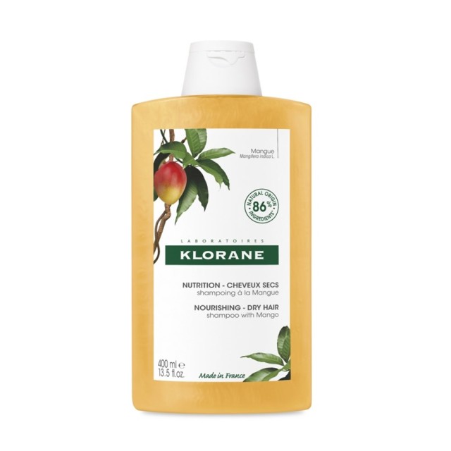 Klorane Mango Nourishing Dry Hair Shampoo 400ml (Σαμπουάν με Μάνγκο για Ξηρά Μαλλιά)