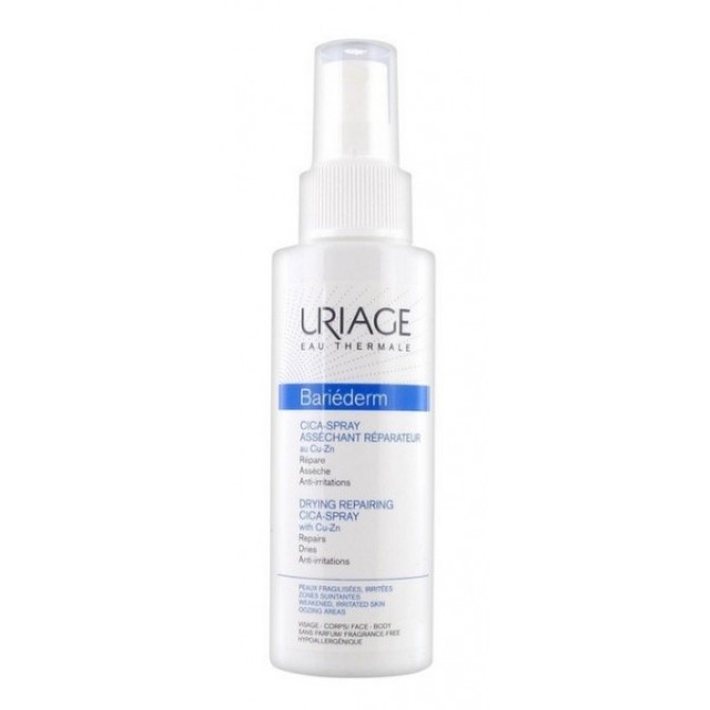 Uriage Bariederm Cica Spray Assechant Reparateur 100ml (Αναπλαστική Κρέμα για Ξηρό & Ερεθισμένο Δέρμα) 