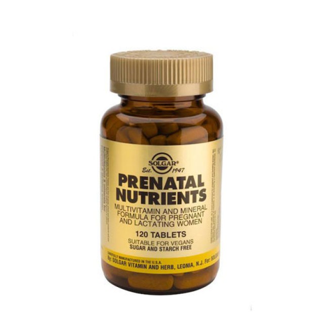 Solgar Prenatal Nutrients 120tabs (Πολυβιταμίνες- Εγκυμοσύνη)