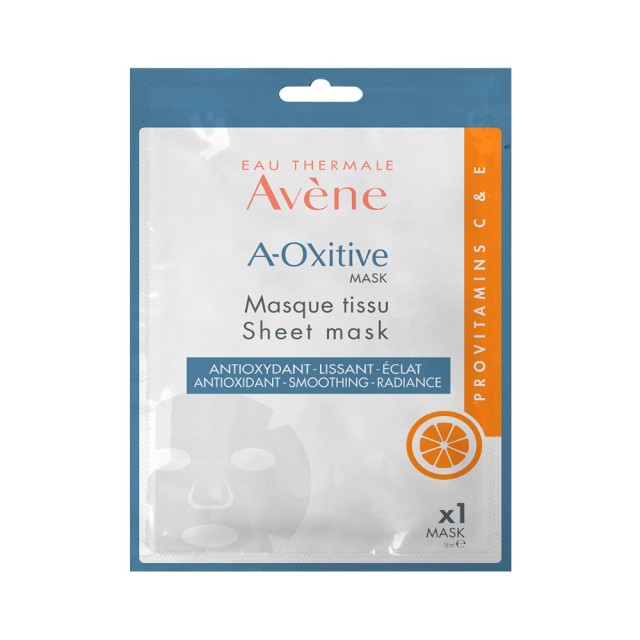 Avene A-Oxitive Sheet Mask 1τεμ (Υφασμάτινη Μάσκα με Αντιοξειδωτική Δράση για Λείανση & Λάμψη) 