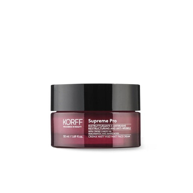 Korff Supreme Pro Restructuring & Anti Wrinkle Matt Face Cream 50ml (Αντιρυτιδική Κρέμα Προσώπου για