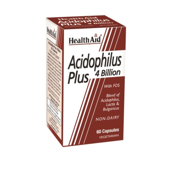 Health Aid Acidophilus Plus 60cap (Προβιοτικά - Γαστρεντερικές Διαταραχές)