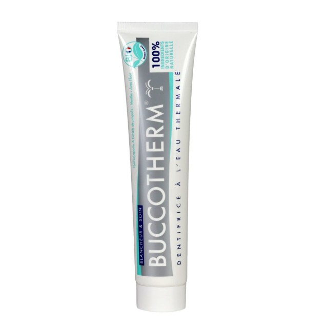 Buccotherm Vegan Organic Whitening & Care Toothpaste 75ml (Οδοντόκρεμα για Φυσική Λεύκανση)