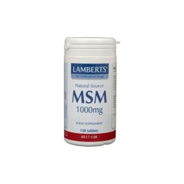 Lamberts Msm 1000mg 120 Tab (Διατροφικά Συμπληρώματα)