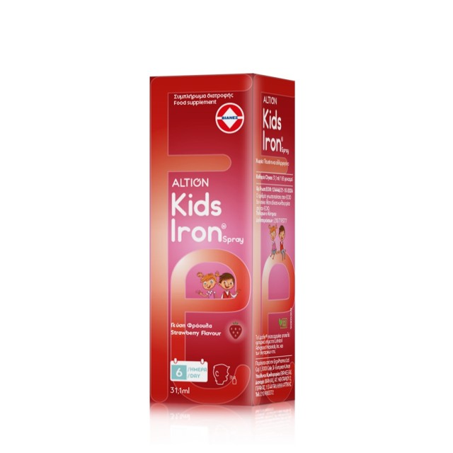 Altion Kids Iron Spray 31,1ml (Συμπλήρωμα Διατροφής Σιδήρου σε Σπρέι για Παιδιά 3 Ετών+)