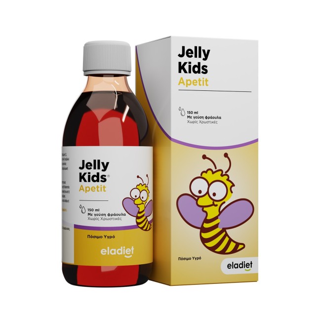 Eladiet Jelly Kids Apetit 150ml (Παιδικό Συμπλήρωμα Διατροφής με Βασιλικό Πολτό & Βιταμίνες για Αύξηση της Όρεξης)