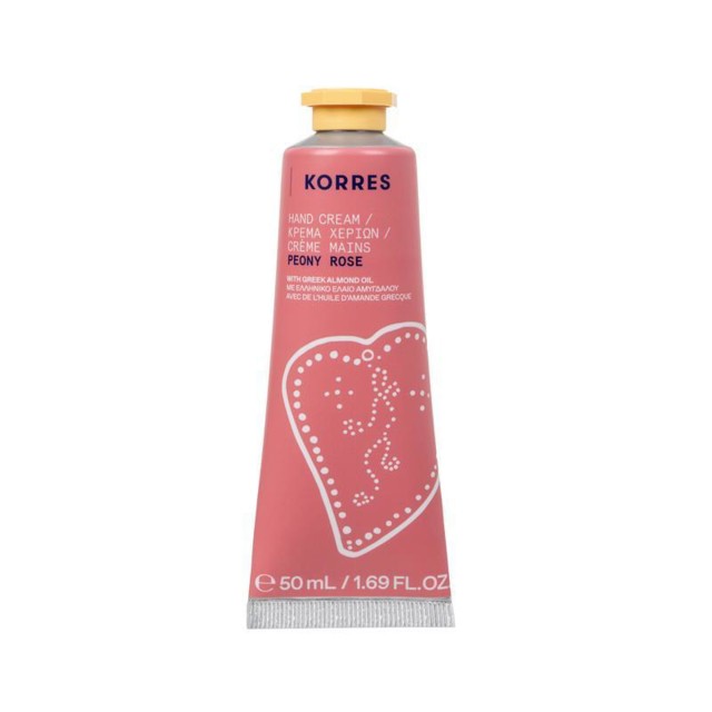 Korres Peony Rose Hand Cream 50ml (Κρέμα Χεριών Παιώνια & Τριαντάφυλλο)