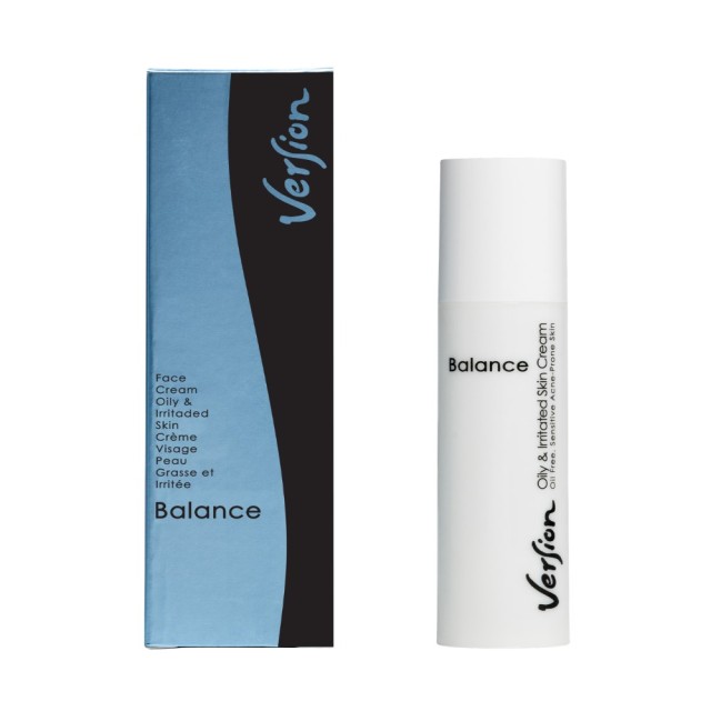 Version Balance Cream 50ml (24ωρη Ενυδατική Κρέμα Προσώπου για Ευαίσθητη, Λιπαρή & Ακνεϊκή Επιδερμίδα)