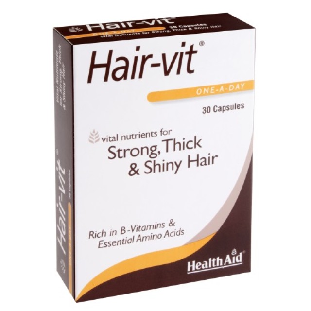 Health Aid Hair-Vit 30caps (Συμπλήρωμα Διατροφής Κατά της Τριχόπτωσης)