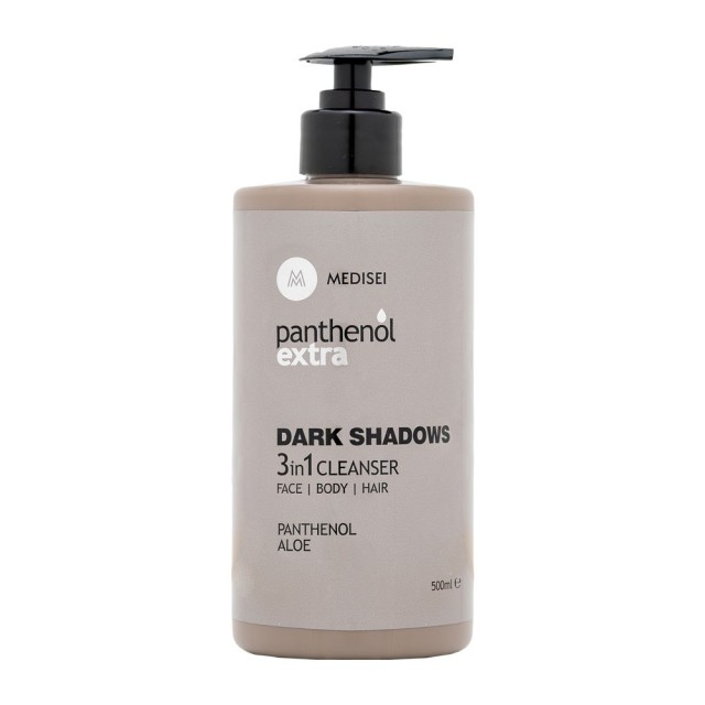 Panthenol Extra Dark Shadows 3in1 Cleanser 500ml (Ανδρικό Τζελ Καθαρισμού για Πρόσωπο, Σώμα & Μαλλιά