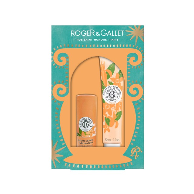 Roger & Gallet SET Neroli Sublimating Lip Balm 3,5gr & Hand Cream 30ml (ΣΕΤ με Βάλσαμο Χειλιών & Ενυδατική Κρέμα Χεριών με Νέρολι – Άνθη Πορτοκαλιάς – Άνθος Αθανασίας)