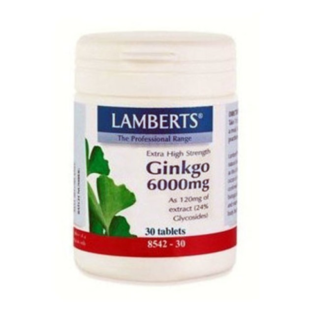 Lamberts Ginkgo Biloba Extract 6000mg 30tab