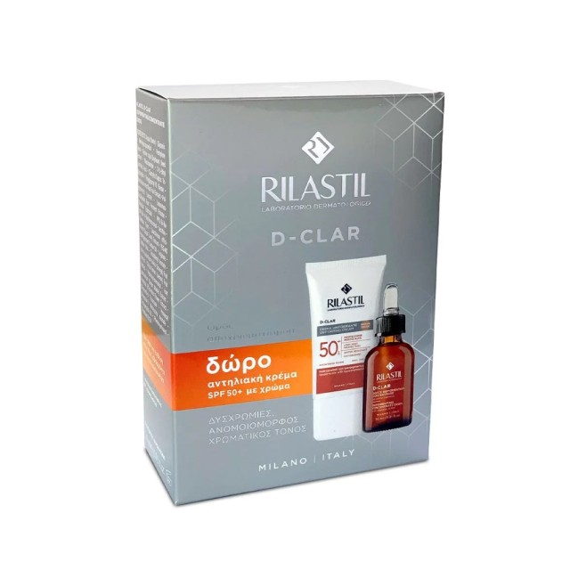 Rilastil SET D-Clar Depigmenting Concentrate in Drops 30ml & GIFT D-Clar Daily Uniforming Cream Medium SPF50+ 40ml