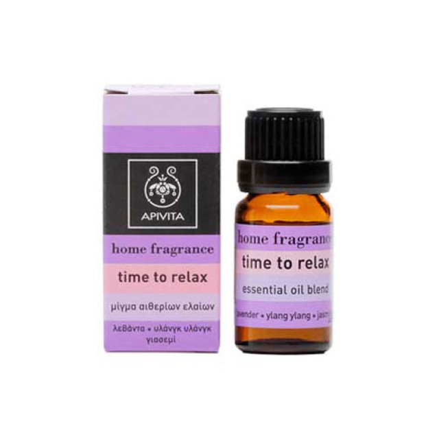 Apivita Essential Oil Time To Relax 10ml (Αιθέριο Έλαιο Time to Relax)