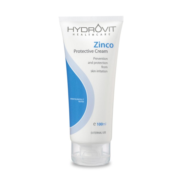 Hydrovit Zinco Protective Cream 100ml (Ειδική Κρέμα για  Εγκαύματα, Κατακλίσεις & Ερεθισμούς)