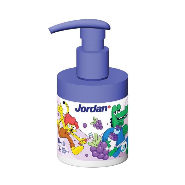 Jordan Junior Toothpaste Pump 1450ppm 150ml (Παιδική Οδοντόκρεμα με Αντλία με Γεύση Φρούτων για Παιδιά 6-12 Ετών)