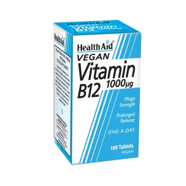 Health Aid Vitamin B12 1000mg 100 Tabs (Μνήμη - Συγκέντρωση) ΟΙΚΟΝΟΜΚΗ ΣΥΣΚΕΥΑΣΙΑ
