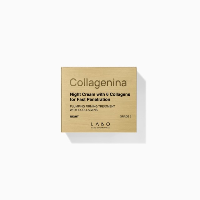 Collagenina Night Cream with 6 Collagen for Fast Penetration 50ml (Αγωγή Νυκτός για Αναπλήρωση Όγκου, Σύσφιξη & Ελαστικότητα - Βαθμός 2)