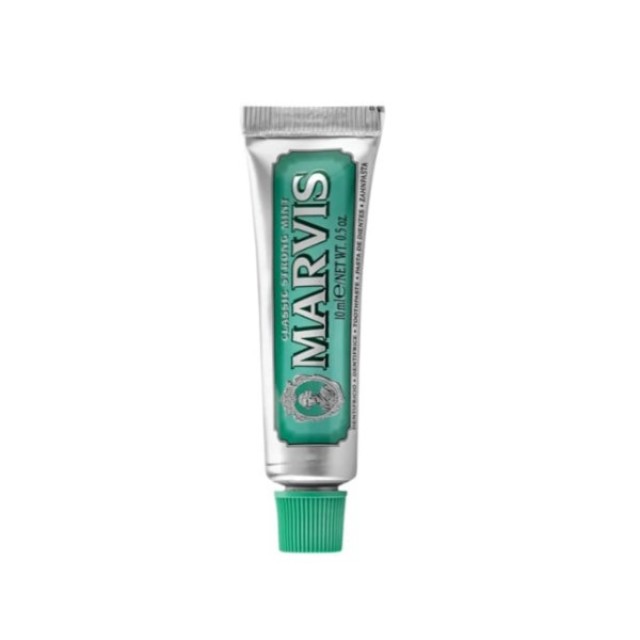Marvis Classic Strong Mint Toothpaste 10ml (Οδοντόκρεμα με Γεύση Κλασική Δυνατή Μέντα)