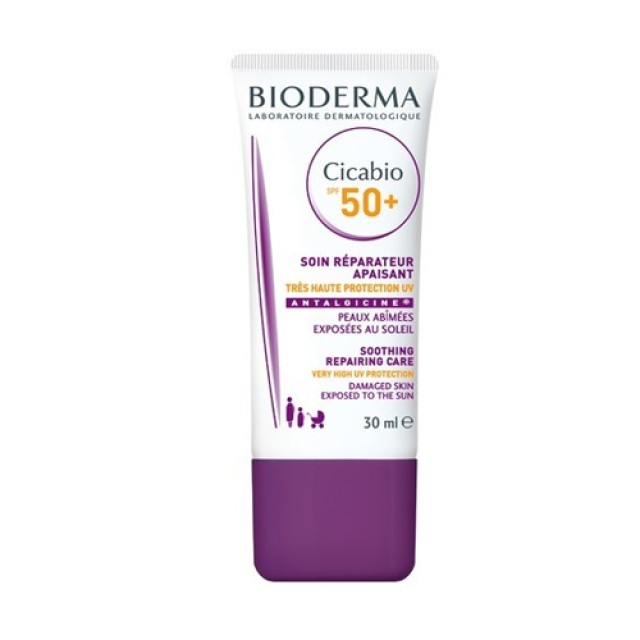 Bioderma Cicabio SPF50+ 30ml (Αναπλαστική Κρέμα με Αντηλιακά Φίλτρα) 