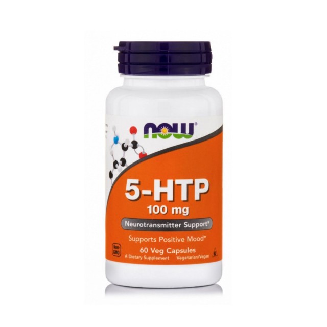 Now Foods 5HTP 100mg 60caps (Συμπλήρωμα Διατροφής για τον Ύπνο)