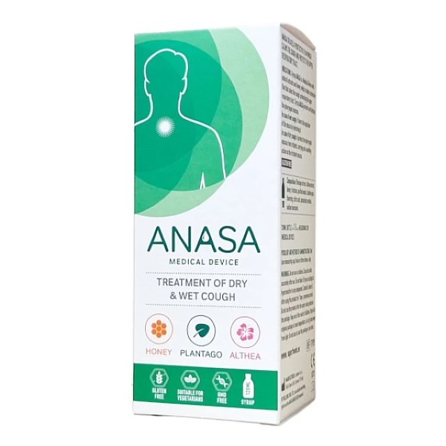 Superfoods Anasa Syrup 120ml (Σιρόπι για τον Παραγωγικό & τον Ξηρό Βήχα)