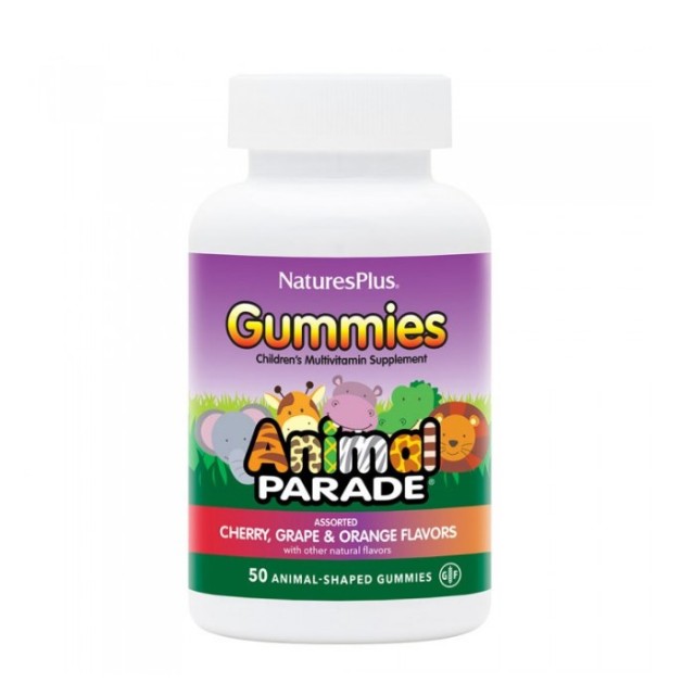 Natures Plus Animal Parade Gummies 60 ζελεδάκια (Πολυβιταμινούχο Συμπλήρωμα Διατροφής για Παιδιά σε Μασώμενα Ζελεδάκια)