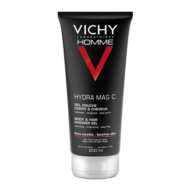 Vichy Homme Mag C Body & Hair Shower Gel 200ml (Ανδρικό Τζελ Ντους για Σώμα & Μαλλιά)