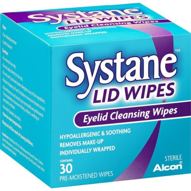 Systane Lid Wipes (Μαντηλάκια Καθαρισμού Βλεφάρων) 30τεμάχια