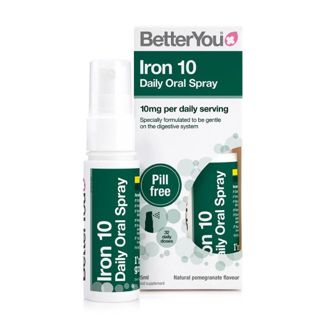 BetterYou Iron 10 Oral Spray 10mg 25ml (Στοματικό Σπρέι Συμπλήρωμα Σιδήρου)
