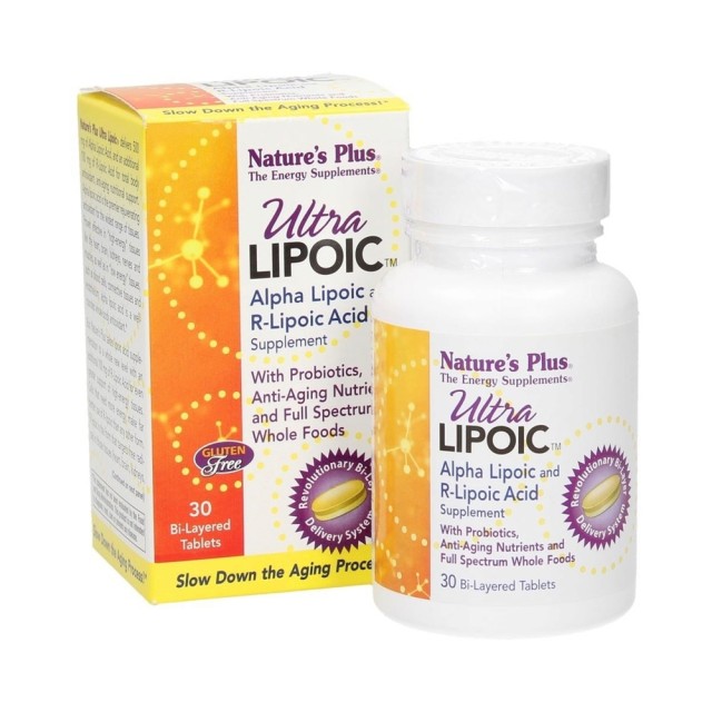 Natures Plus Ultra Lipoic 30tab (Αντιοξειδωτική - Αντιγηραντική Φόρμουλα)