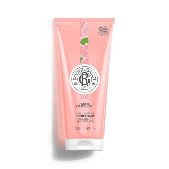 Roger & Gallet Fleur De Figuier Shower Gel 200ml (Αναζωογονητικό Αφρόλουτρο με Άρωμα  Σύκο - Musk - 