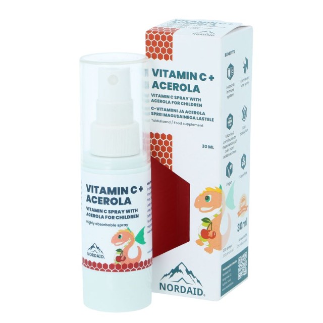 Νordaid Vitamin C + Αcerola Spray 30ml