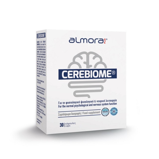Almora Plus Cerebiome 30caps (Συμπλήρωμα Διατροφής για τη Φυσιολογική Ψυχολογική & Νευρική Λειτουργία)