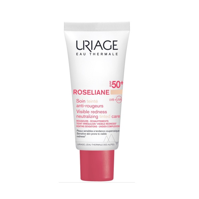 Uriage Roseliane CC Cream SPF50+ 40ml (Ενυδατική Προστατευτική Κρέμα - Ανοιχτόχρωμη Απόχρωση)