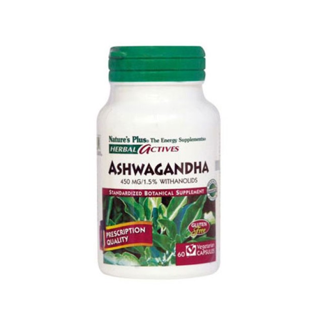 Natures Plus Ashwagandha 450mg 60cap (Τόνωση  - Ενίσχυση ανοσοποιητικού)