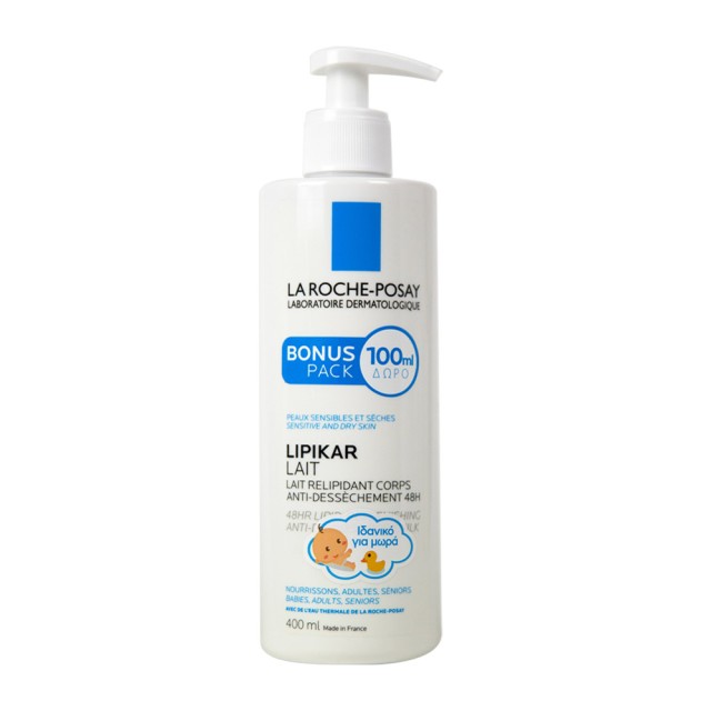 La Roche Posay Lipikar Lait AP 400ml (Γαλάκτωμα Σώματος Εμπλουτισμένο με Λιπίδια - Καταπολεμά την Ξη