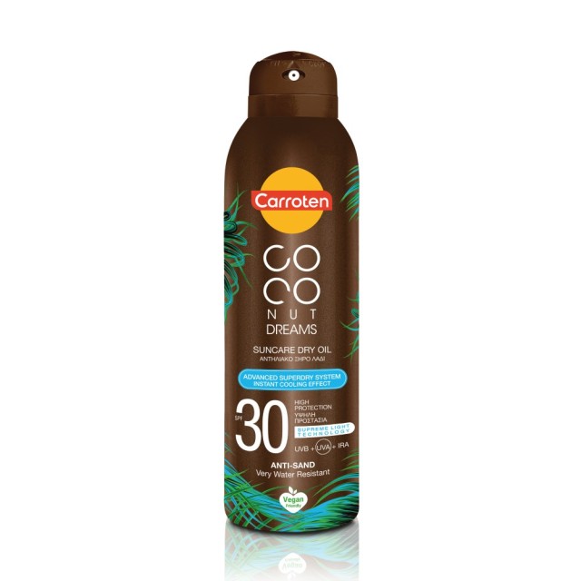Carroten Coconut Dream Suncare Dry Oil SPF30 150ml (Aντηλιακό Ξηρό Λάδι Σώματος σε Σπρέι)