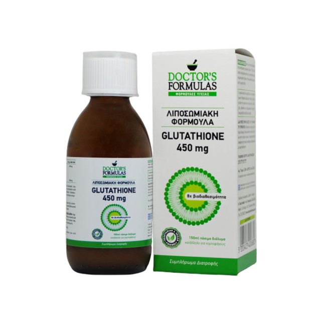 Doctors Formula Glutathione 450mg 150ml (Λιποσωμιακή Φόρμουλα Γλουταθειόνης)