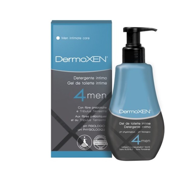 Dermoxen 4 Men Cleanser 125ml (Καθαριστικό για την Ευαίσθητη Περιοχή των Ανδρών) 
