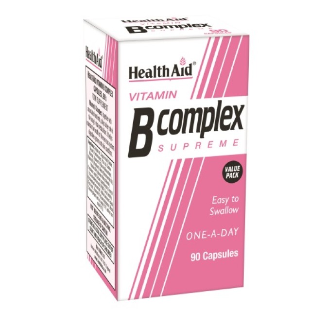 Health Aid B Complex Supreme 90cap (Νευρικό Σύστημα - Τόνωση) ΟΙΚΟΝΟΜΙΚΗ ΣΥΣΚΕΥΑΣΙΑ