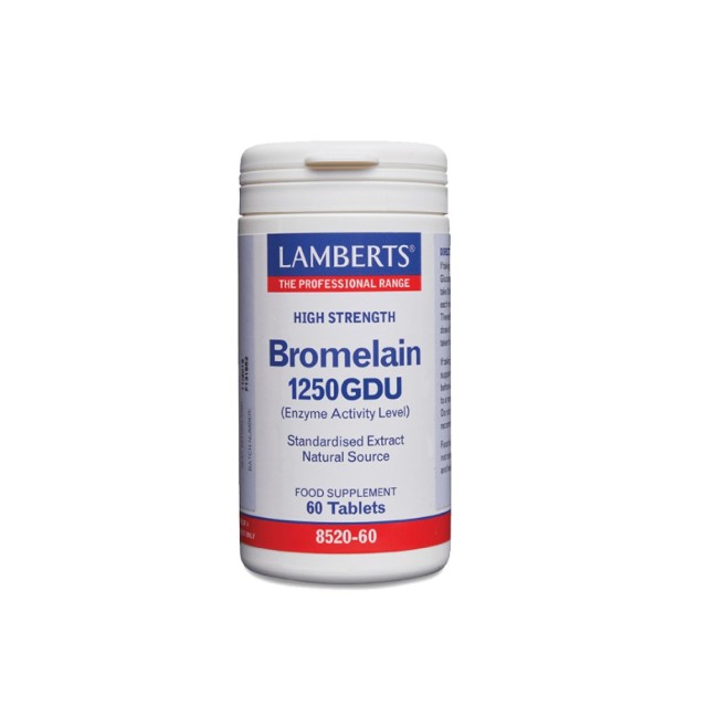 Lamberts Bromelain 1250GDU 60tabs (Ένζυμα Mπρομελαϊνη)