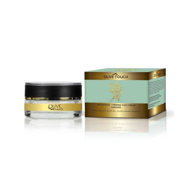Olive Touch Anti-Aging Firming Face Cream 50ml (24ωρη Aντιγηραντική Συσφικτική Κρέμα Προσώπου με Βιολογικό Λάδι Ελιάς & Εκχύλισμα Φύλλων Ελιάς)