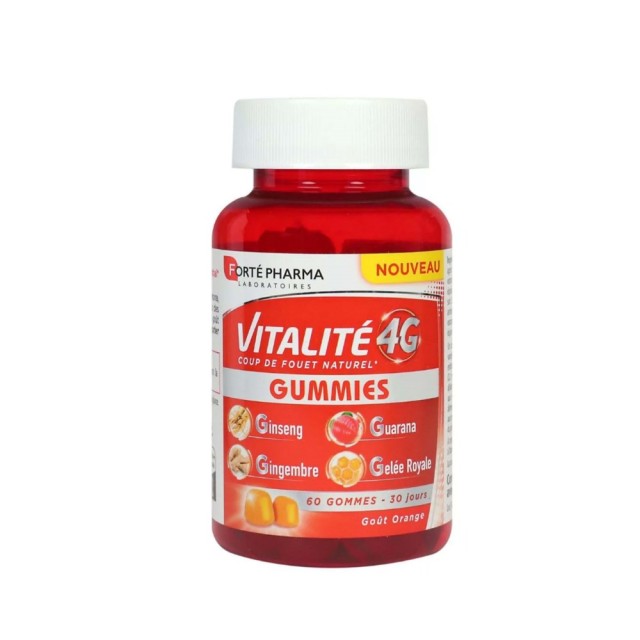 Forte Pharma Vitalite 4G 40 ζελεδάκια (Συμπλήρωμα Διατρο΄φης για Σωματική & Πνευματική Τόνωση)