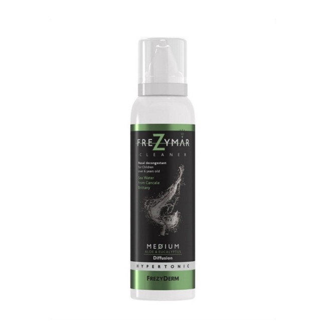 Frezyderm Frezymar Cleaner Medium Spray Aloe &Eucalyptus 120ml (Υπέρτονο Ρινικό Αποσυμφορητικό Σπρέι Μέτριας Διάχυσης)