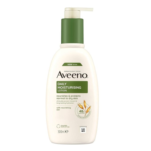 Aveeno Daily Moisturising Bοdy Lotion 300ml (Ενυδατικό Γαλάκτωμα Σώματος)