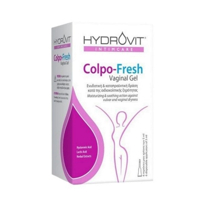 Hydrovit Intimcare Colpo Fresh Vaginal Gel 6x5ml (Κολπική γέλη για την Ξηρότητα του Κόλπου)