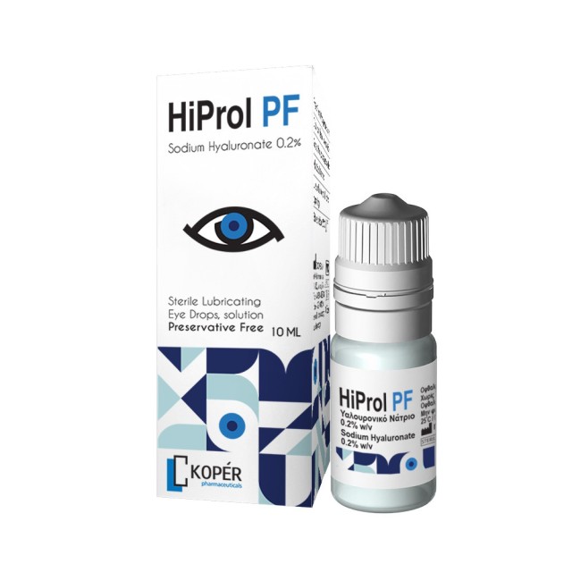 Hiprol PF Eye Drops 10ml (Στείρες Λιπαντικές Οφθαλμικές Σταγόνες)